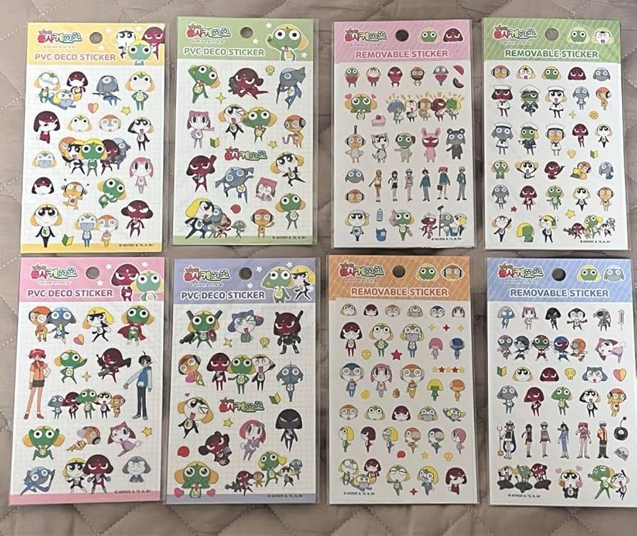 Amazon.co.jp: ケロロ軍曹 韓国 ポップアップ ステッカー シールセット